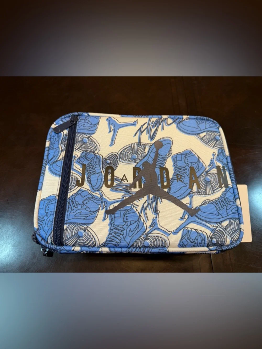 New Nike Air Jordan Insulated Lunch Box Blue White - Picture 3 of 12